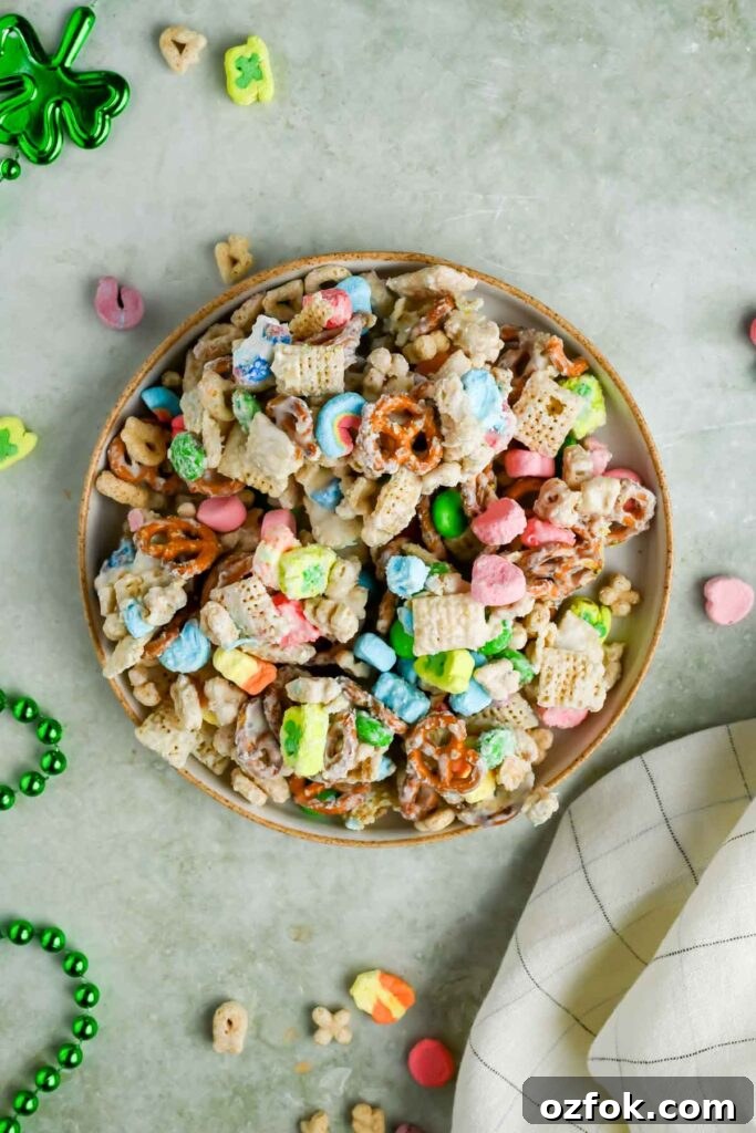 Oreo Muddy Buddies (Oreo Puppy Chow) — No-Bake Chocolate Snack 11 Leprechaun Bait