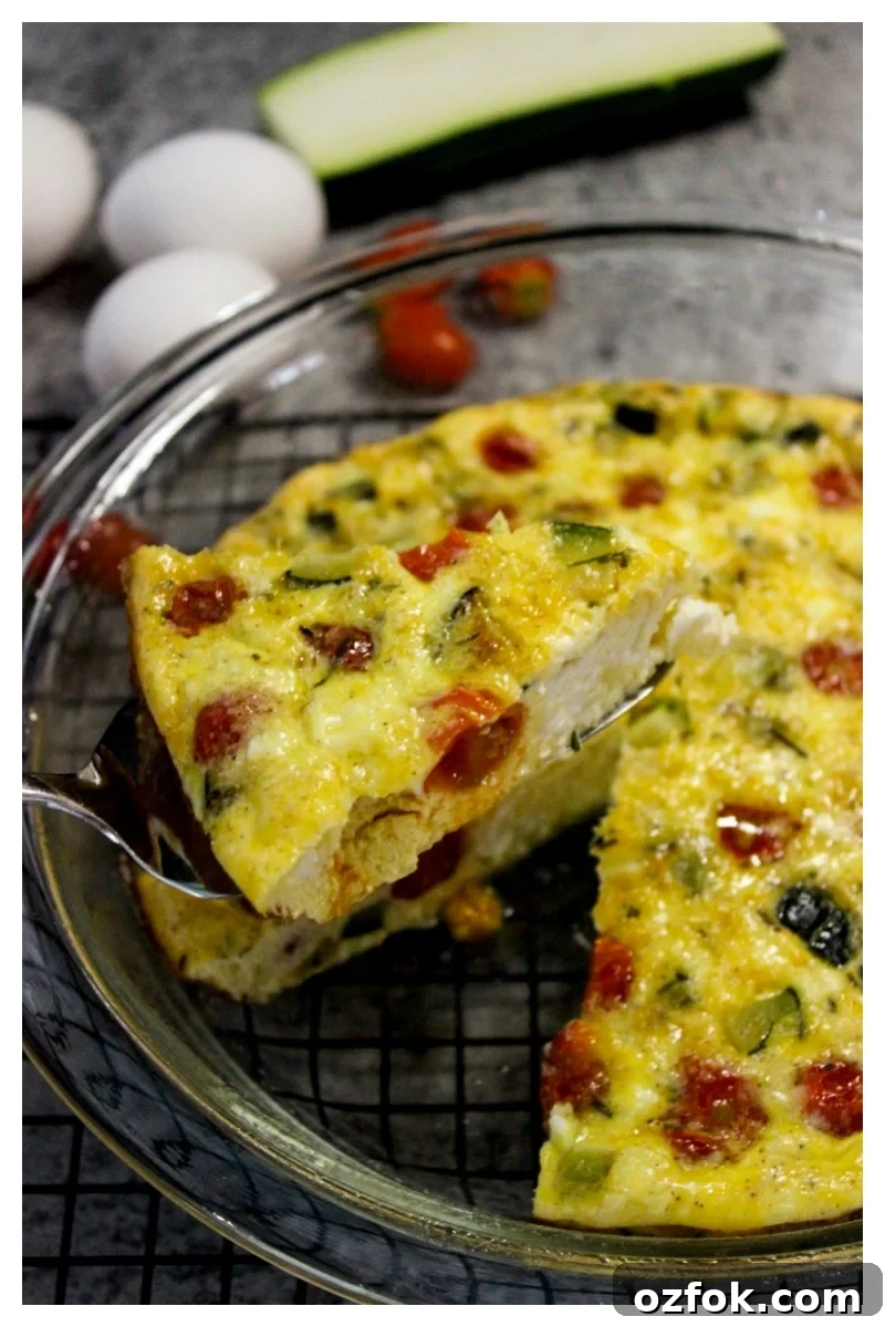 Zucchini and Cherry Tomato Frittata Recipe for Summer Brunch 3 Zucchini and cherry tomato frittata