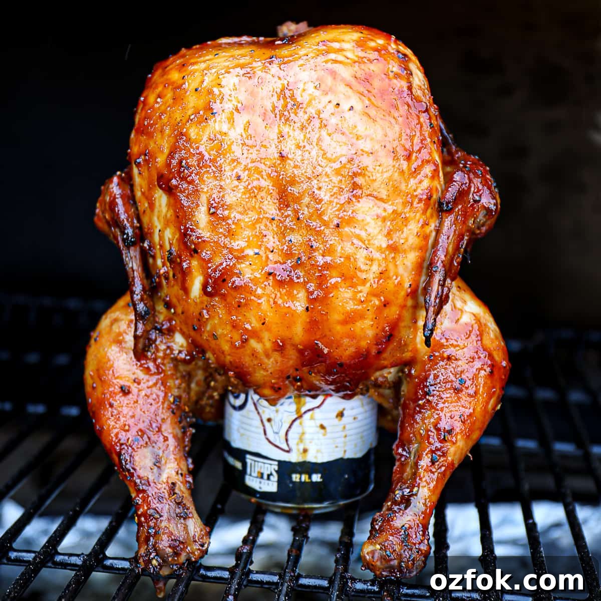 Pellet Smoker Beer-Can Chicken Recipe for Juicy, Crispy Skin 2 Traeger Smoked Beer Can Chicken With BBQ Sauce