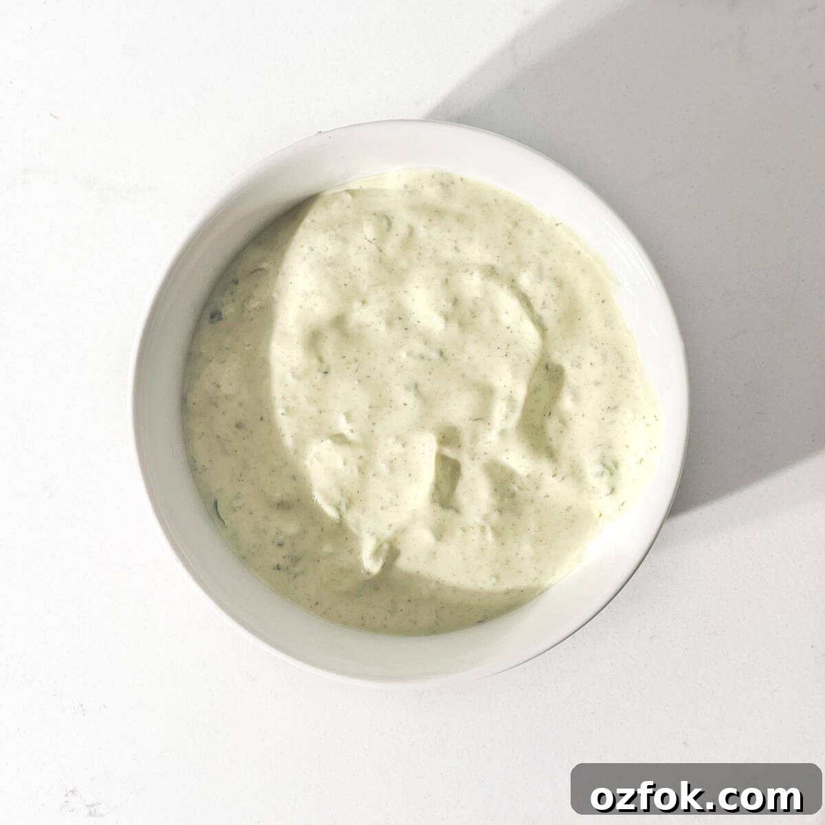 Authentic Indian Mint Chutney Recipe for Grilled Meats and Snacks 6 Indian mint sauce in a small white bowl.