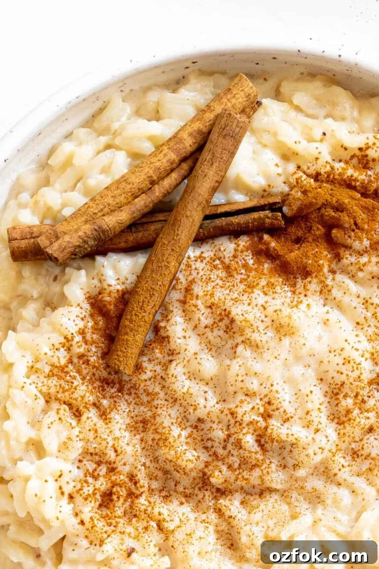 a bowl of arroz con leche