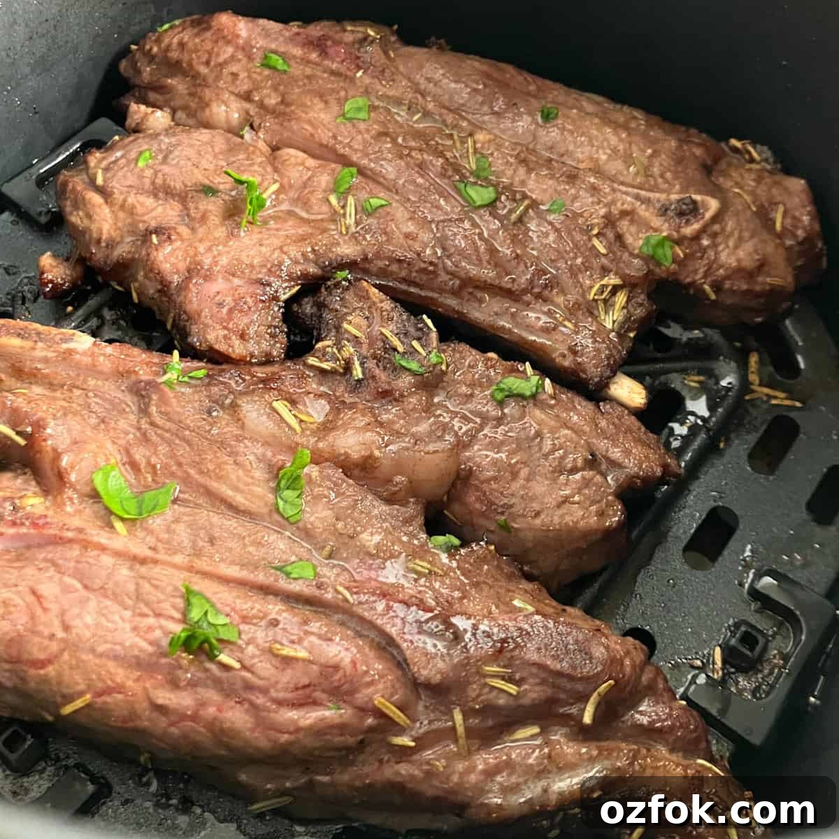 Crispy Air Fryer Lamb Shoulder Chops with Garlic Herb Rub 7 lamb chops air fryer