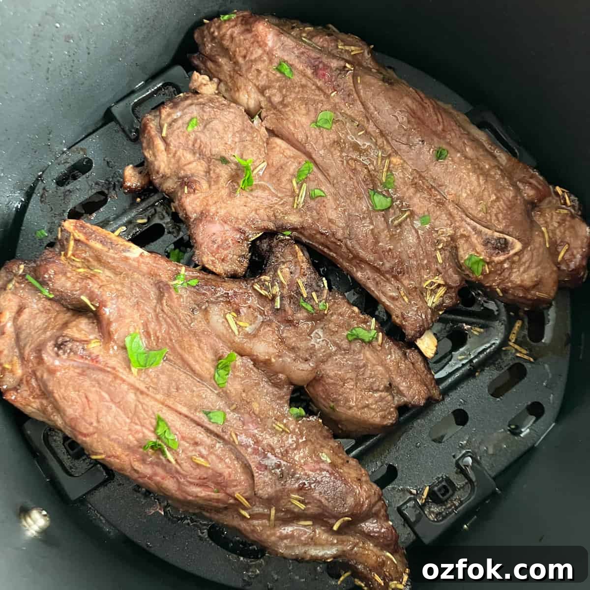 Crispy Air Fryer Lamb Shoulder Chops with Garlic Herb Rub 10 lamb shoulder chops air fryer