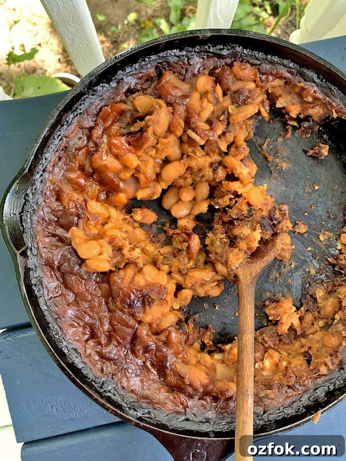 Instant Pot Baked Beans in a pot