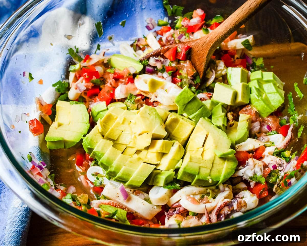Calamari, Avocado & Grapefruit Bruschetta Recipe 8 img 2596 7