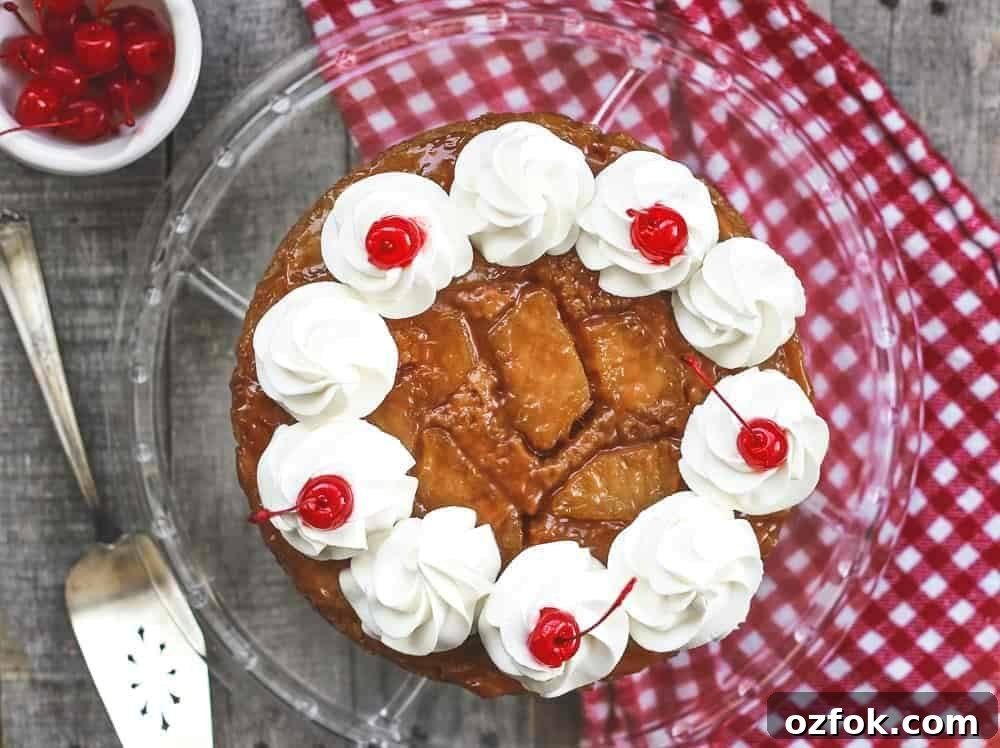Fresh Pineapple Upside-Down Cake with Caramelized Pineapple Rings 3 Fresh Pineapple Upside Down Cake recipe homemade