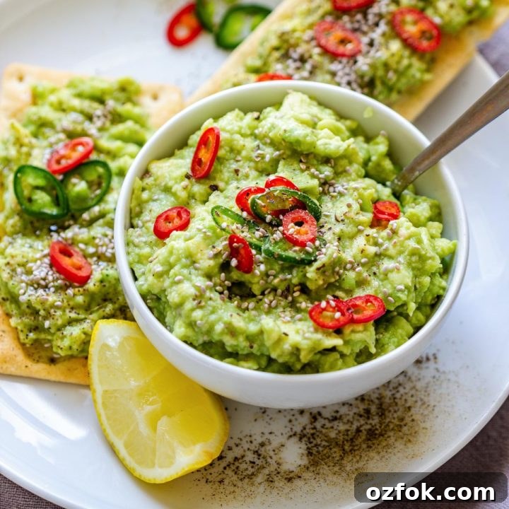 Avocado Hummus Without Tahini — Creamy, Nut-Free Dip 11 Avocado Spread topped with fresh chilis