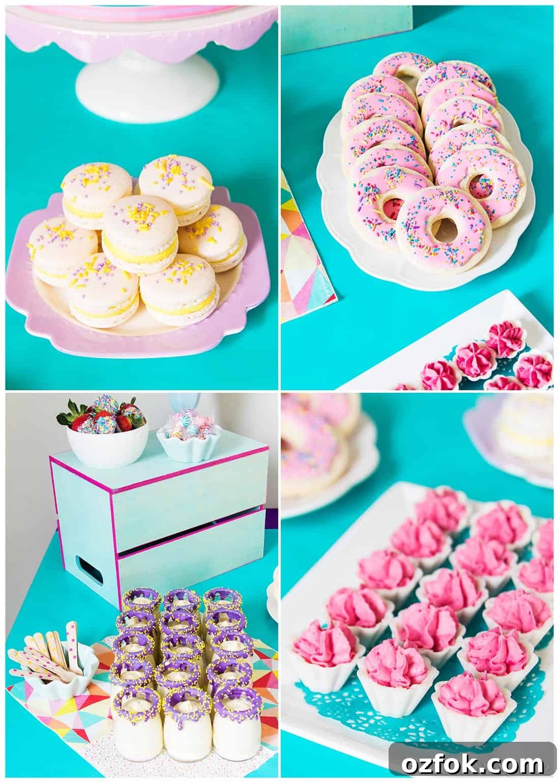 Sprinkle covered party food