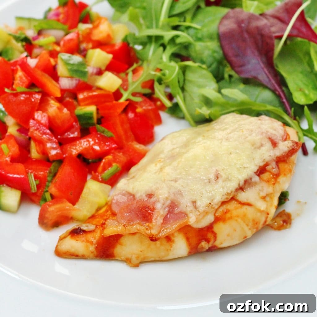Cream Cheese–Stuffed Chicken Breasts with Bacon Roulettes 5 Chicken New Yorker close up