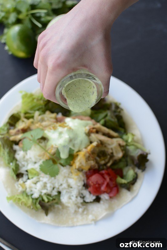 Cilantro Lime Ranch Dressing Recipe — Creamy Zesty Sauce for Salads & Tacos 6 Copy cat recipe for Bajio's Green Chicken Chili Salad with cilantro ranch