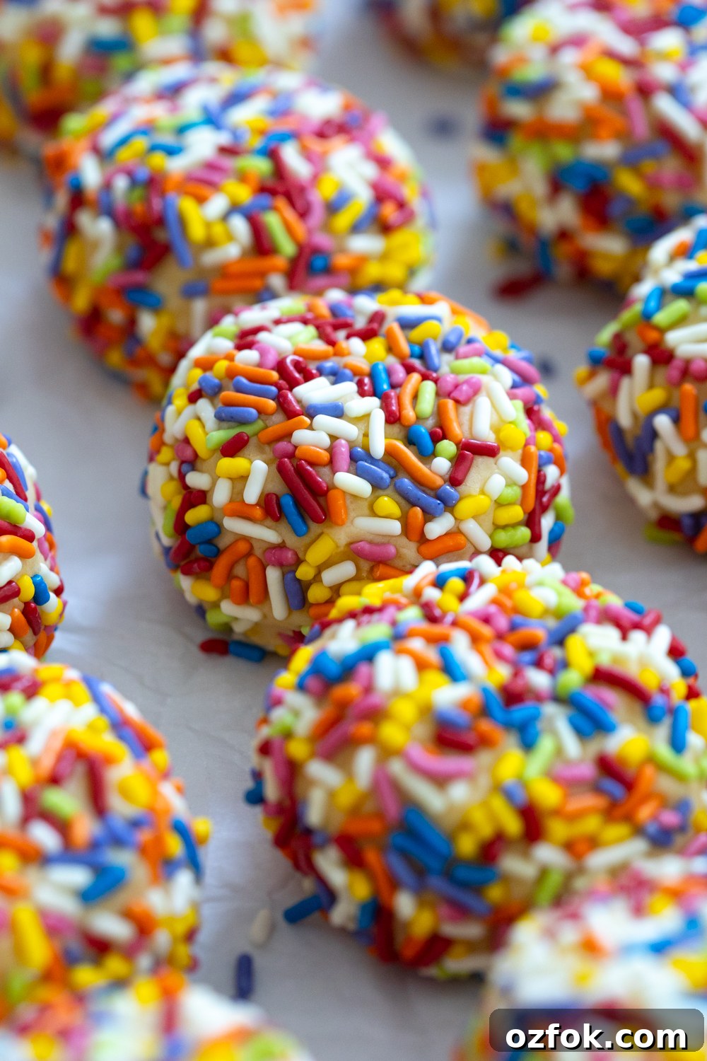 Lemon Rainbow Sprinkle Cookies Recipe — Bright Citrus Sugar Cookies 20 Lemon Rainbow Sprinkle Cookie dough disks