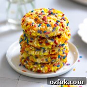 Cookies Category Image - Lemon Rainbow Sprinkle Cookies