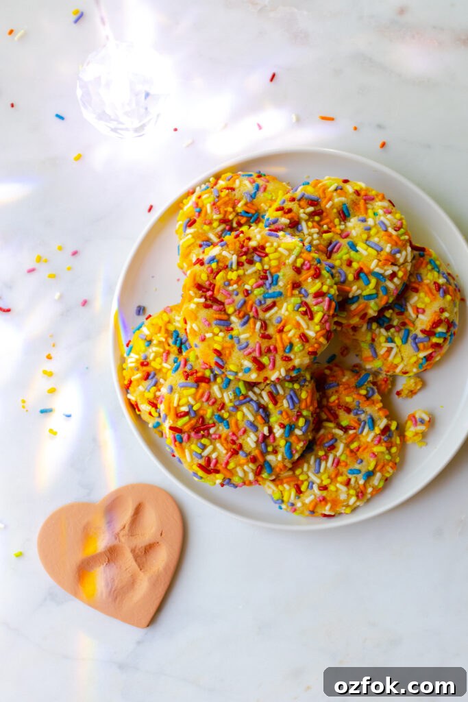 Lemon Rainbow Sprinkle Cookies Recipe — Bright Citrus Sugar Cookies 4 Lemon Rainbow Sprinkle Cookies Prism
