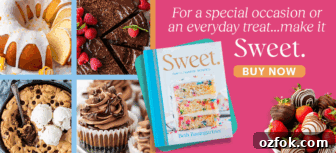 Traditional English Toffee Recipe: Crunchy Homemade Toffee in 4 Steps 6 A cookbook titled Sweet by Beth Baumgartner is surrounded by images of cakes, cookies, cupcakes, and chocolate-dipped strawberries. Text reads: For a special occasion or an everyday treat...make it Sweet. BUY NOW.