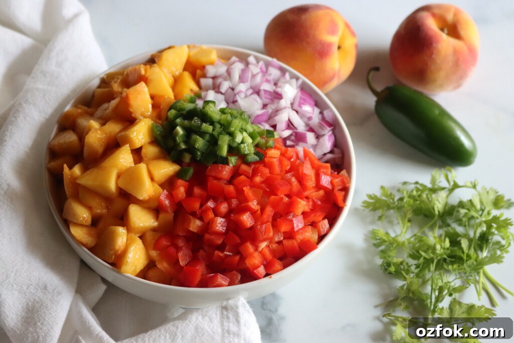 Fresh Peach Salsa Recipe: Sweet-Spicy Summer Dip 4 Peach Salsa Ingredients