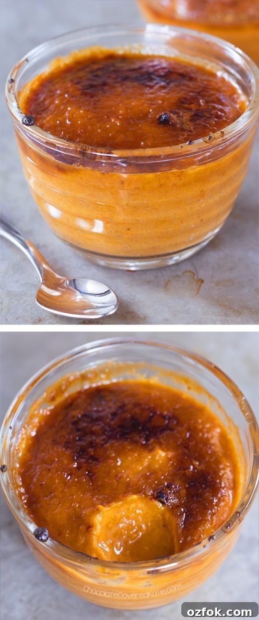 Creamy, custardy pumpkin creme brulee – incredibly made without any heavy cream or eggs! https://chocolatecoveredkatie.com/2016/10/28/pumpkin-creme-brulee-vegan/ Creamy, custardy pumpkin creme brulee – incredibly made without any heavy cream or eggs! https://chocolatecoveredkatie.com/2016/10/28/pumpkin-creme-brulee-vegan/