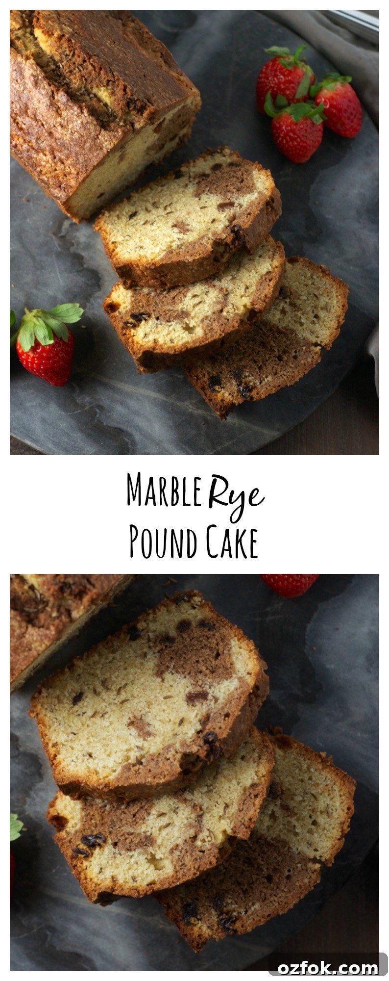 Marble Rye Pound Cake Recipe: Swirled Rye and Vanilla Loaf 6 What if a marble pound cake and a marble rye bread got married? This delicious cake! Definitely sweet, and just a little bit savory too.