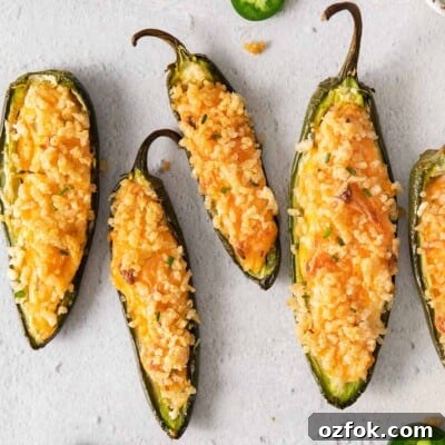 Gluten-Free Jalapeño Poppers Recipe: Crispy Stuffed Peppers 10 A close-up of gluten-free jalapeno poppers