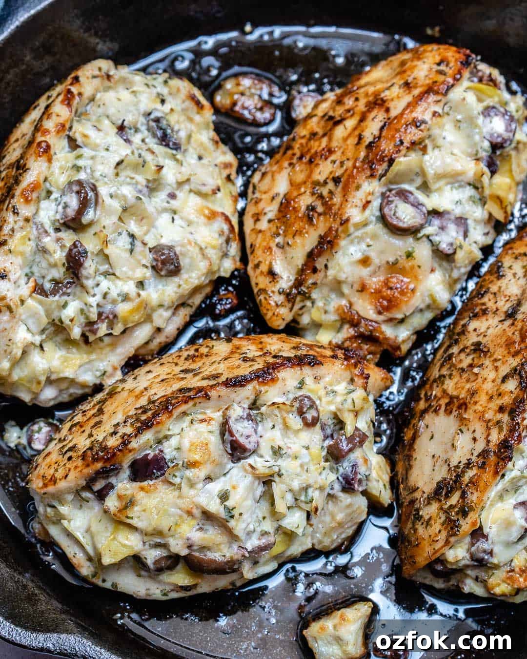 Creamy Artichoke and Olive Stuffed Chicken Recipe 3 easy stuffed chicken breast recipe
