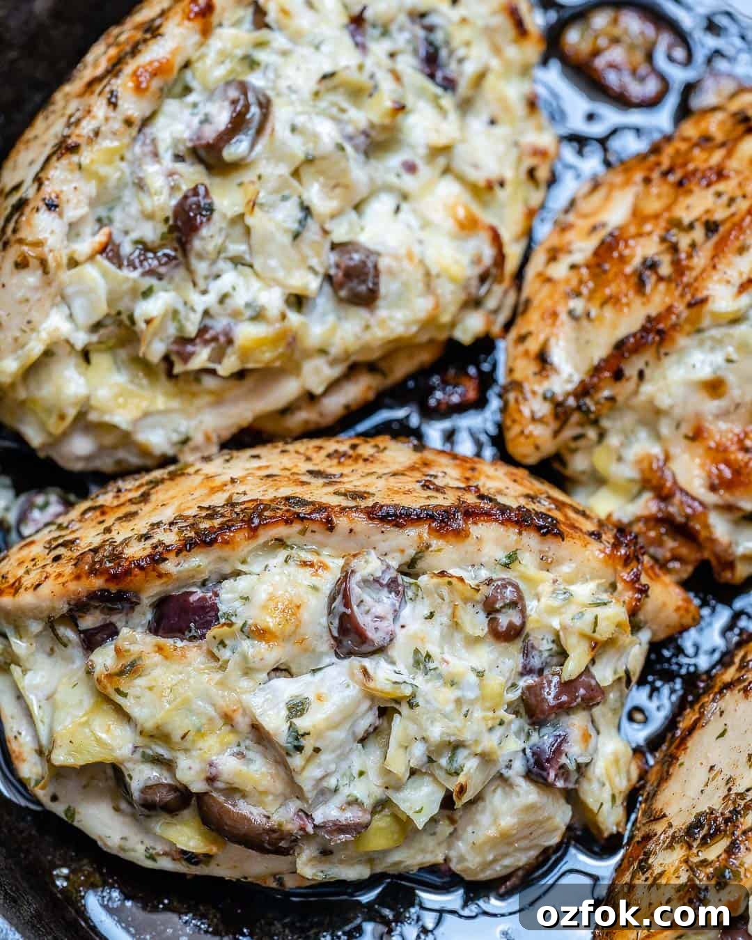 Creamy Artichoke and Olive Stuffed Chicken Recipe 9 stuffed chicken breast
