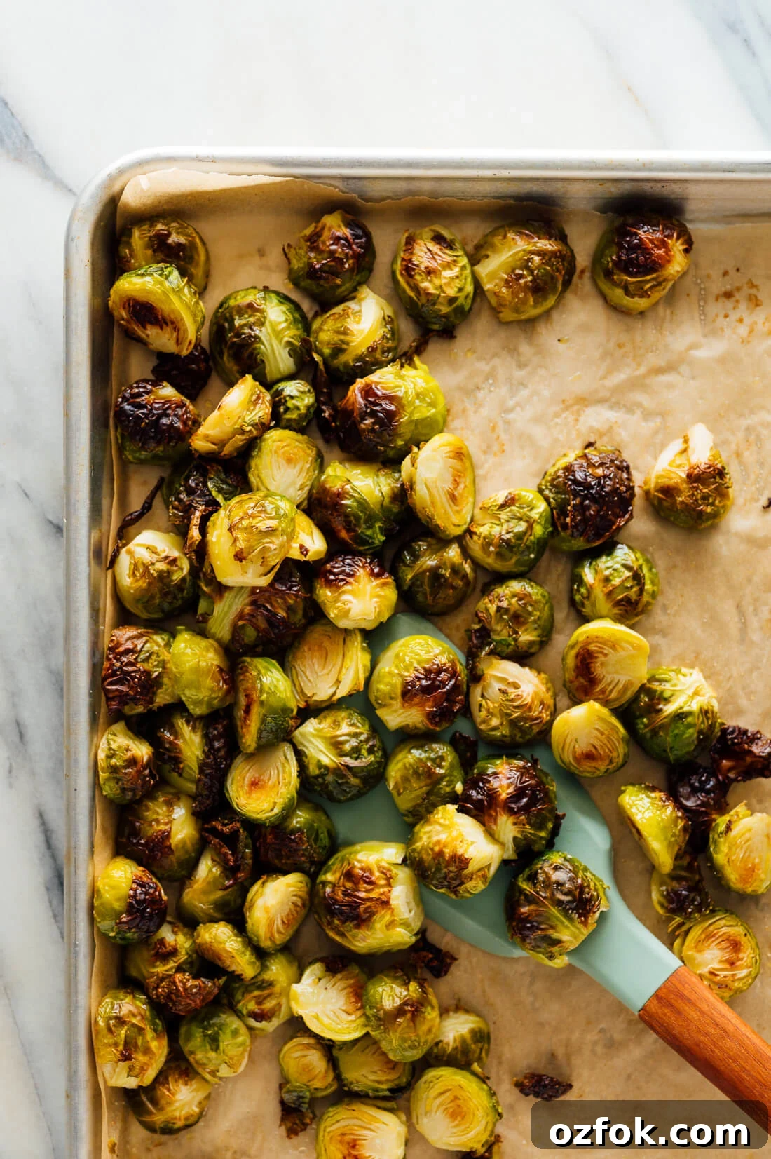 Crispy Oven-Roasted Brussels Sprouts with Balsamic Glaze 4 how to roast Brussels sprouts