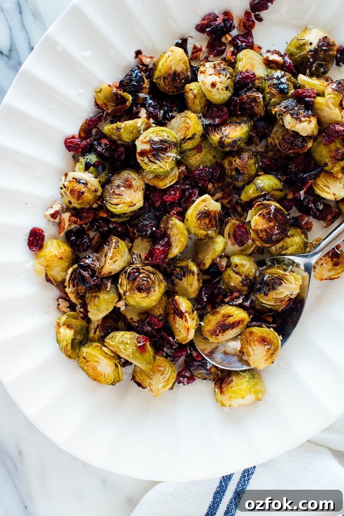 Crispy Oven-Roasted Brussels Sprouts with Balsamic Glaze 7 roasted brussels sprouts side dish recipe