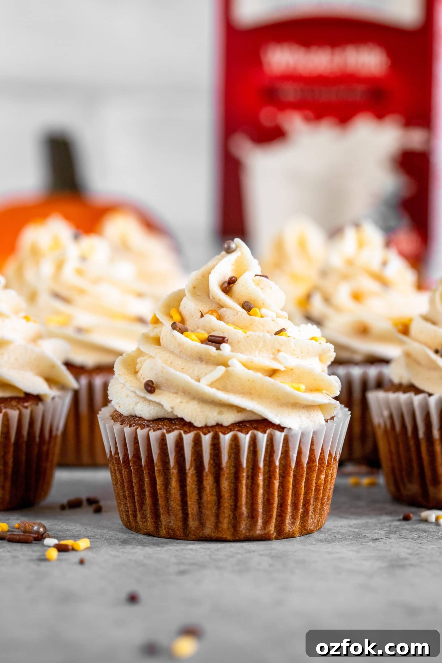 Pumpkin Spice Cupcakes with Maple Brown-Butter Frosting 3 Pumpkin Spice Cupcakes