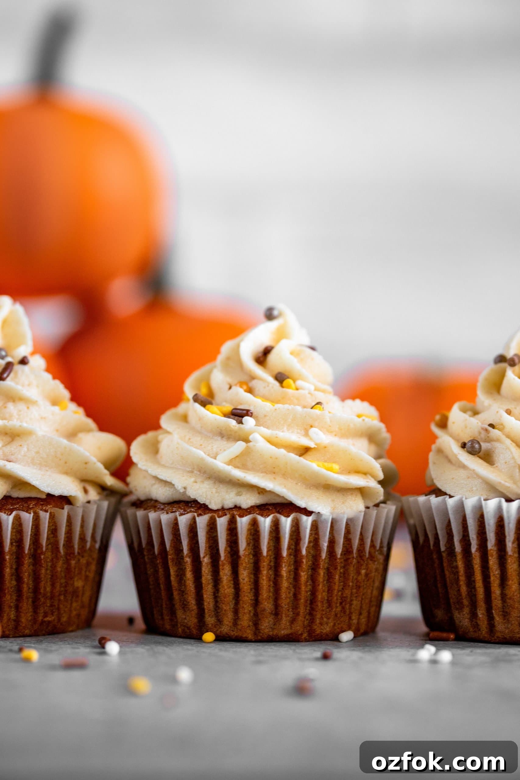 Pumpkin Spice Cupcakes with Maple Brown-Butter Frosting 4 Pumpkin Spice Cupcakes