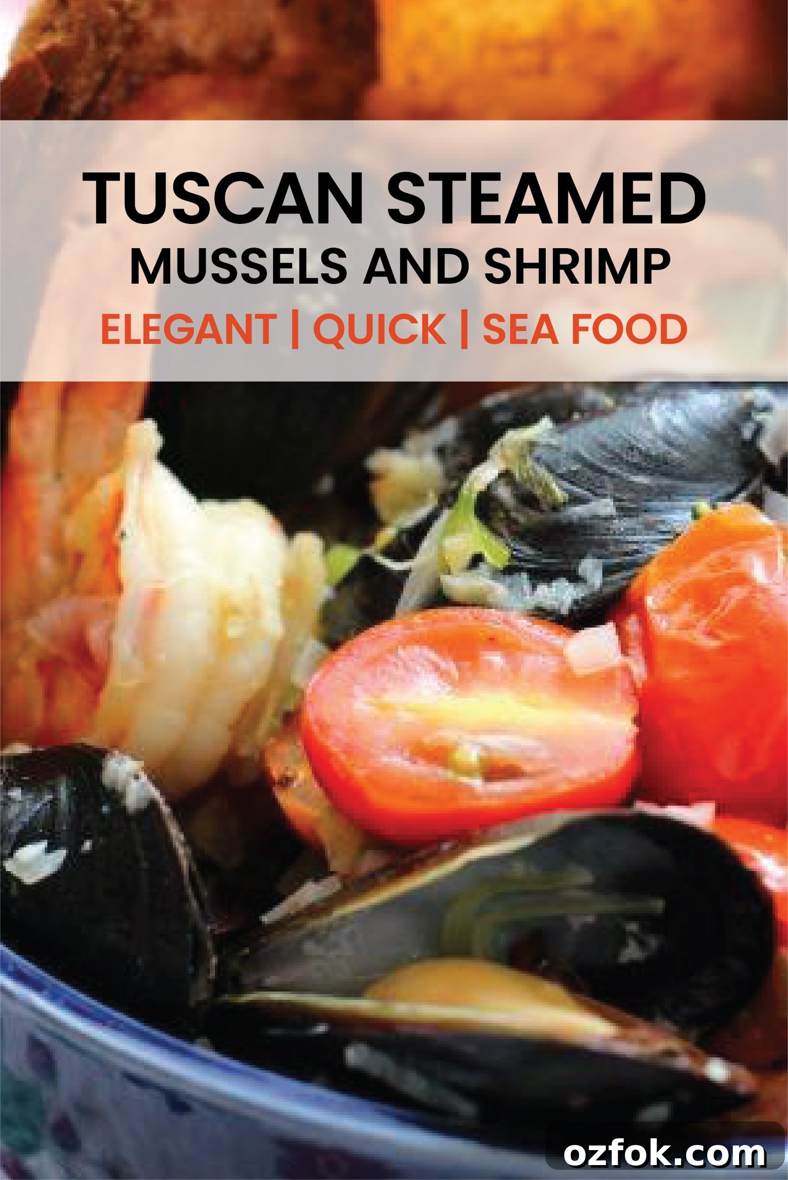 Tuscan-Style Steamed Mussels & Shrimp with Garlic Wine Broth 2 An elegant dinner that is made in less than 10 minutes has never tasted this good! #tuscan # #mussels #sogood