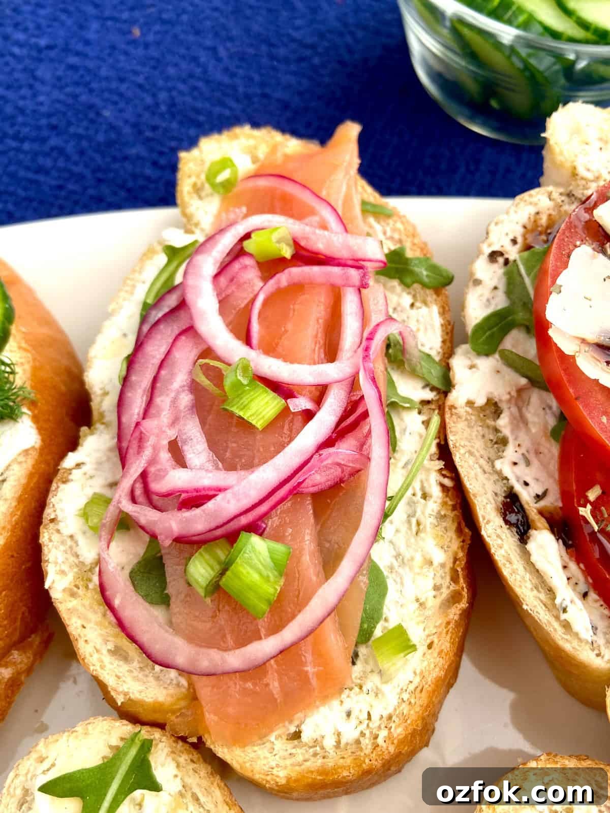8 Flavorful Vegetarian Bruschetta Toppings for Every Occasion 5 Salmon on bruschetta.