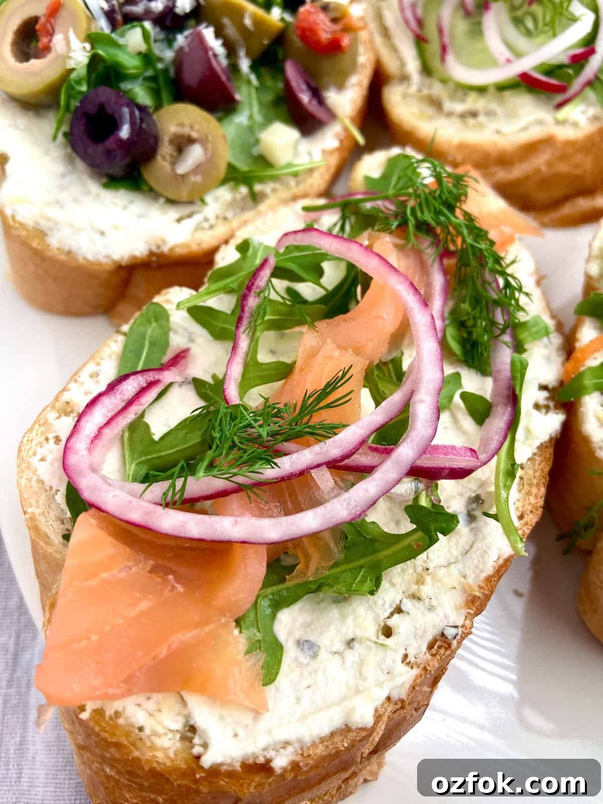 8 Flavorful Vegetarian Bruschetta Toppings for Every Occasion 6 Salmon on toast.
