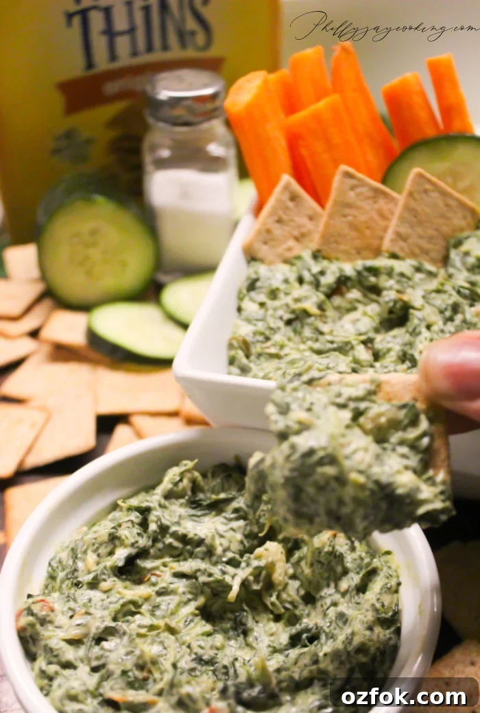 Easy Superbowl Spinach Dip