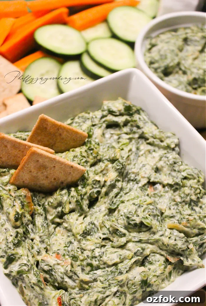 Easy Superbowl Spinach Dip