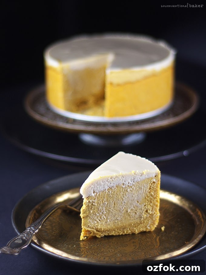 Creamy Pumpkin Cheesecake Recipe for Fall Gatherings 2 Pumpkin Cheesecake {Free From: gluten & grains, dairy, eggs, and refined sugars}