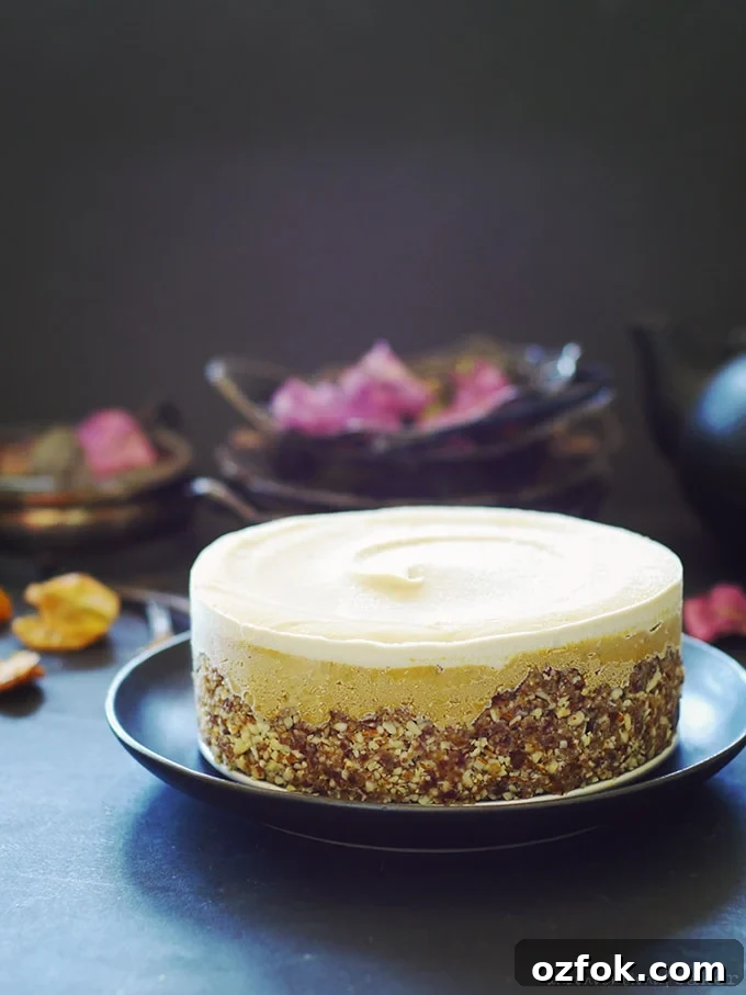 Creamy Pumpkin Cheesecake Recipe for Fall Gatherings 3 Pumpkin Cheesecake {No-Bake and Free From: gluten & grains, dairy, eggs, and refined sugars}