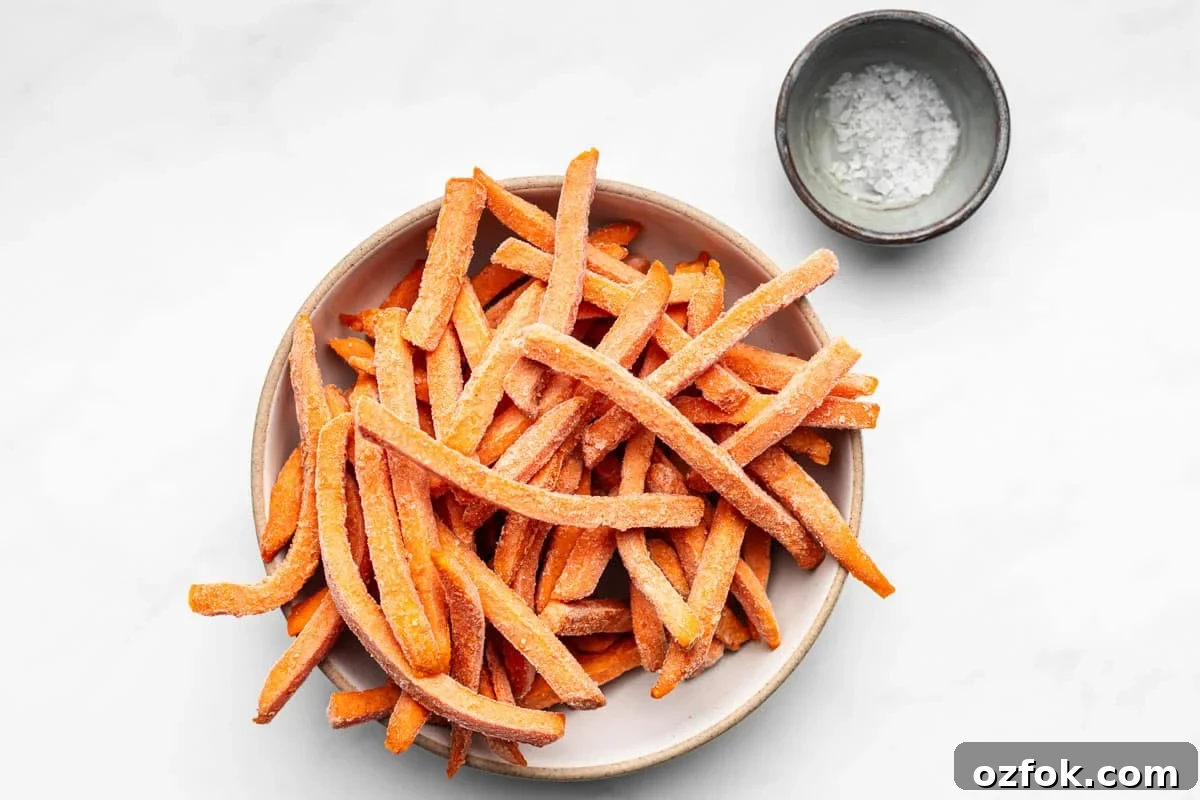 Crispy Air Fryer Frozen Sweet Potato Fries in Minutes 3 Baked sweet potato fries