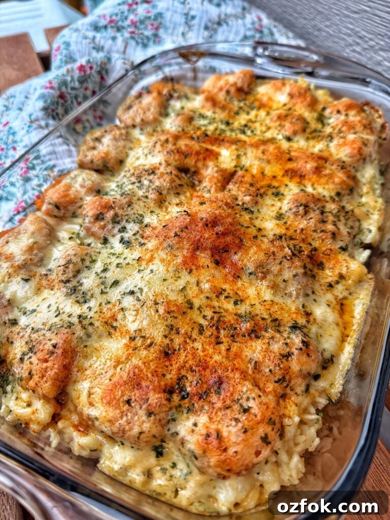 Creamy Chicken Kiev Casserole Bake 12 The finished casserole