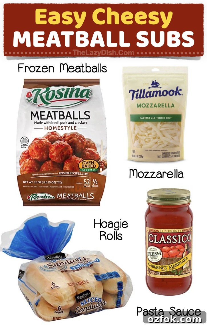 23 Quick Last-Minute Dinner Ideas for Busy Weeknights 19 Easy Cheesy Meatball Subs | Quick and easy dinner ideas your family will love! These are all so simple to slap together on busy weeknights when you're too tired to cook. Lots of budget meals here, too! My picky eaters gobble these sandwiches up.