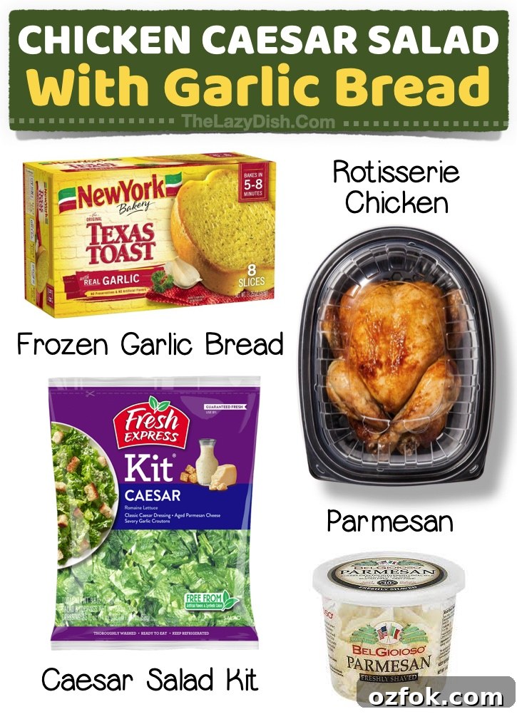23 Quick Last-Minute Dinner Ideas for Busy Weeknights 4 Chicken Salad with frozen garlic bread! The easiest weeknight meal that's already prepared for you. If you're looking for simple dinner ideas you can throw together last minute, check out this list of store-bought dinner ideas for your family.