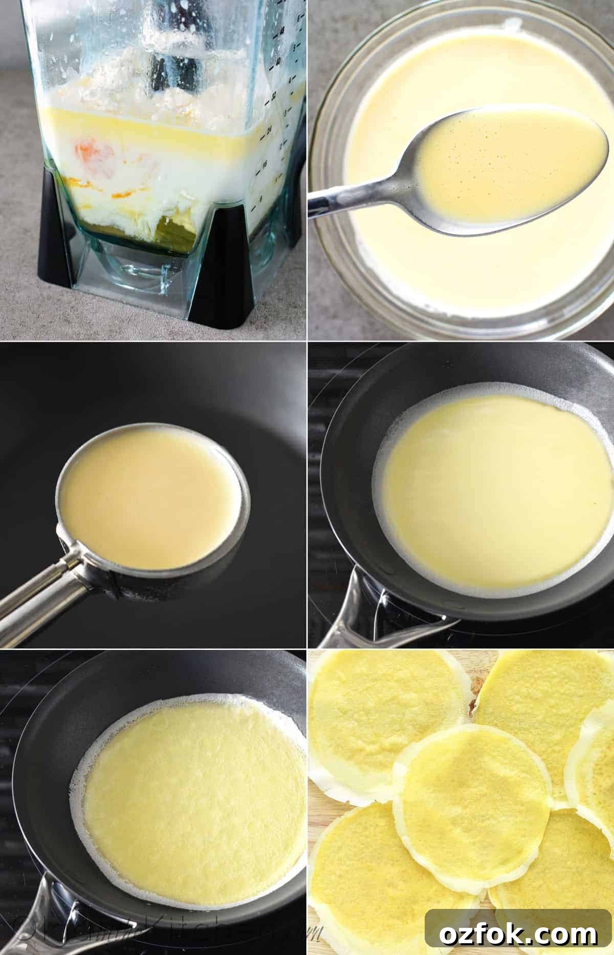 Cheese-Filled Crepes (Nalysnyky) Recipe 7 Crepes Batter