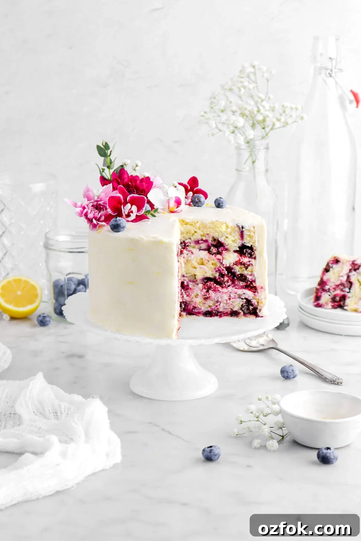 lemon blueberry cake