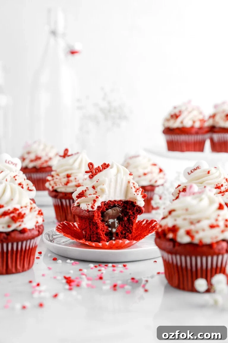 Red Velvet Lava Cupcakes