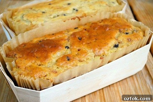 Moist Banana Blueberry Yogurt Loaf Recipe — Quick Baked Bread 2 Banana Blueberry Yogurt Loaf