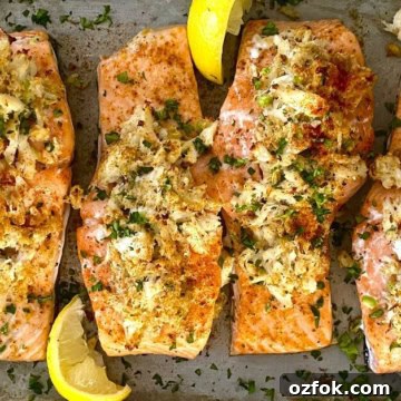 4 servings for crab stuffed salmon