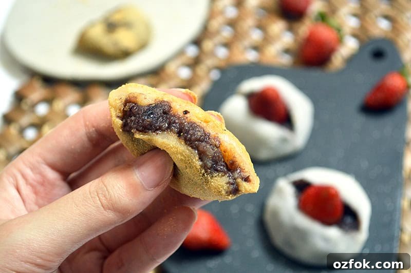 Kinako Red Bean Mochi Recipe: Chewy Japanese Sweet Treat 7 red bean mochi with kinako