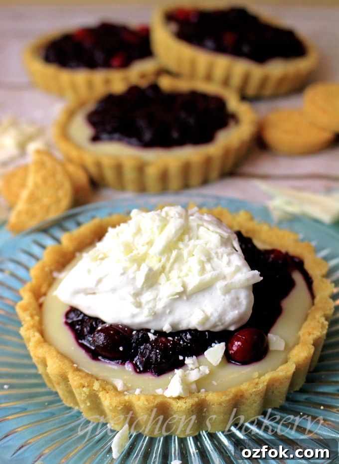 White Chocolate Berry Cream Pie