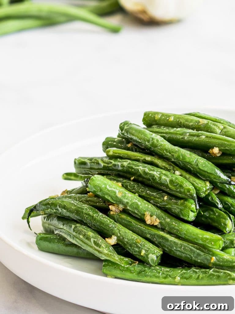 Spicy Korean Radish Salad (Musaengchae) — Authentic Recipe 13 Chinese style dry fried garlic green beans, Din Tai Fung green beans