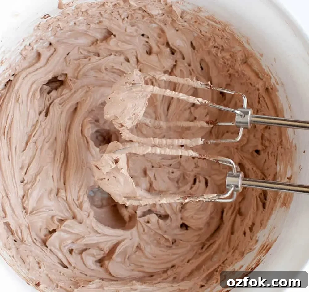 Chocolate Whipped Cream Frosting with Cream Cheese 6 Chocolate Whipped Cream Cream Cheese Frosting