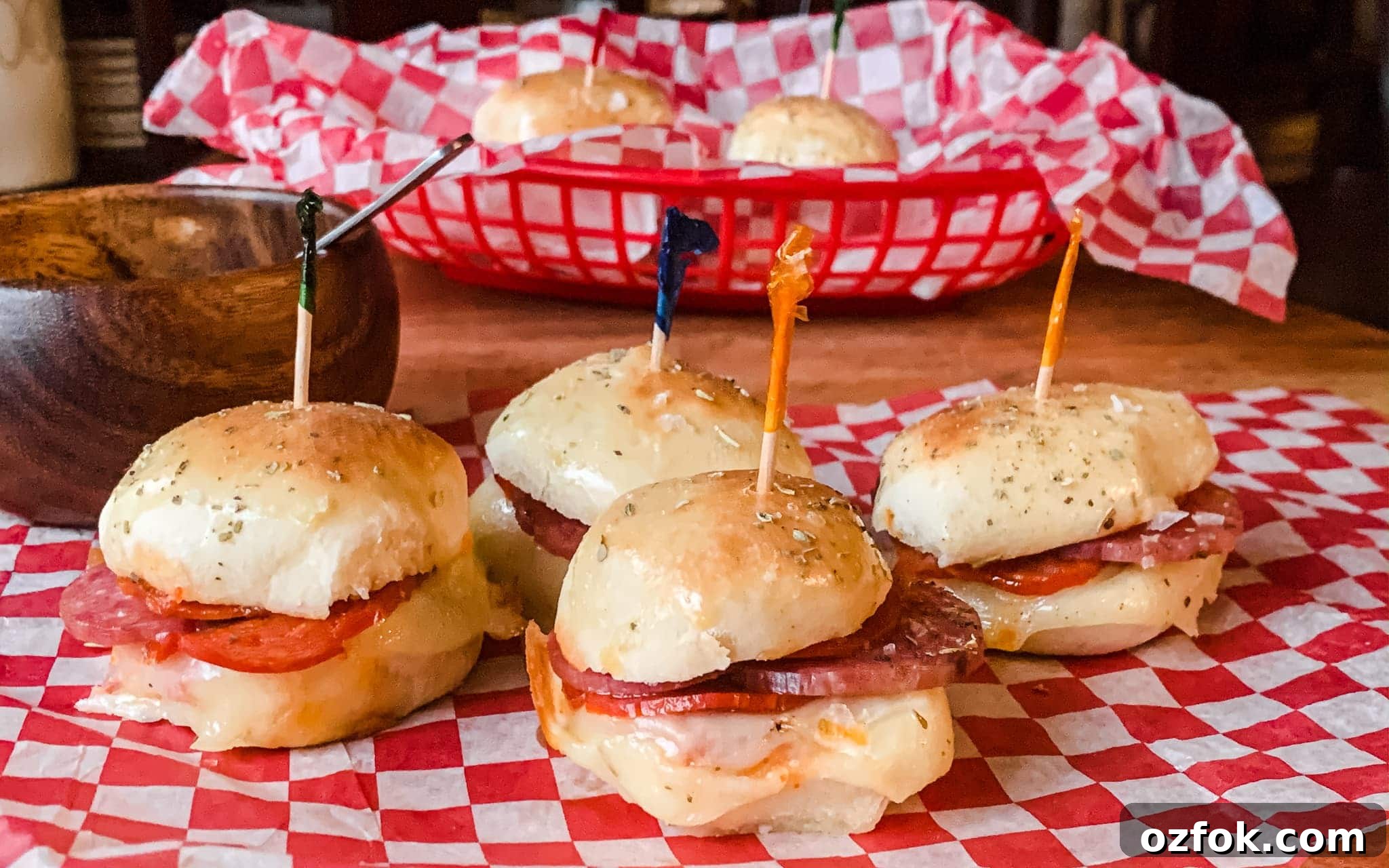 Italian Slider Recipes: Flavorful Mini Sandwiches for Entertaining 3 mini sandwiches made with frozen dough