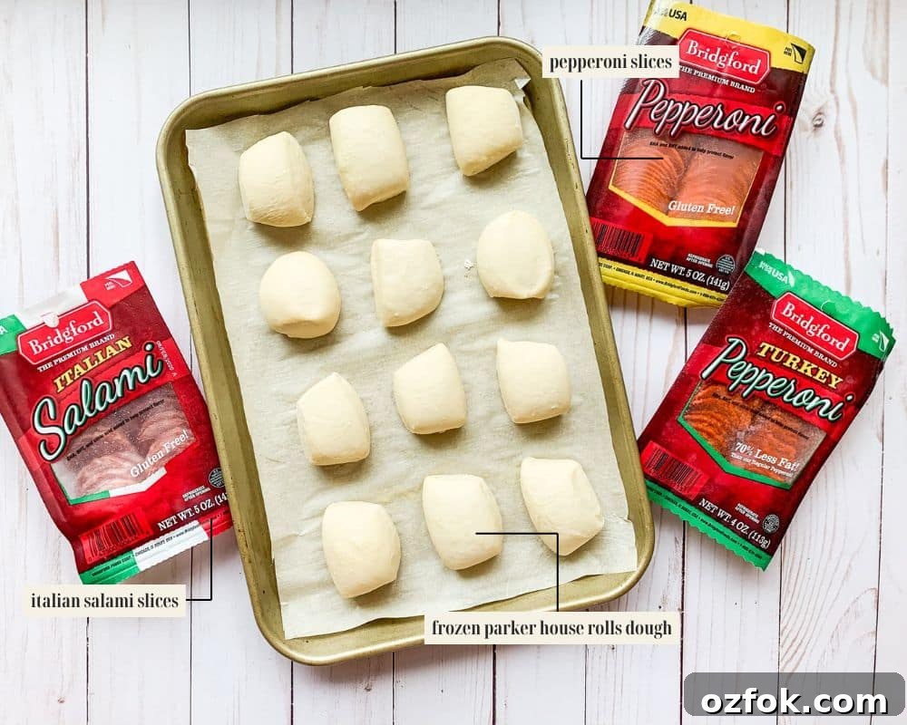 Italian Slider Recipes: Flavorful Mini Sandwiches for Entertaining 4 Labeled ingredient image for Italian slider recipe.